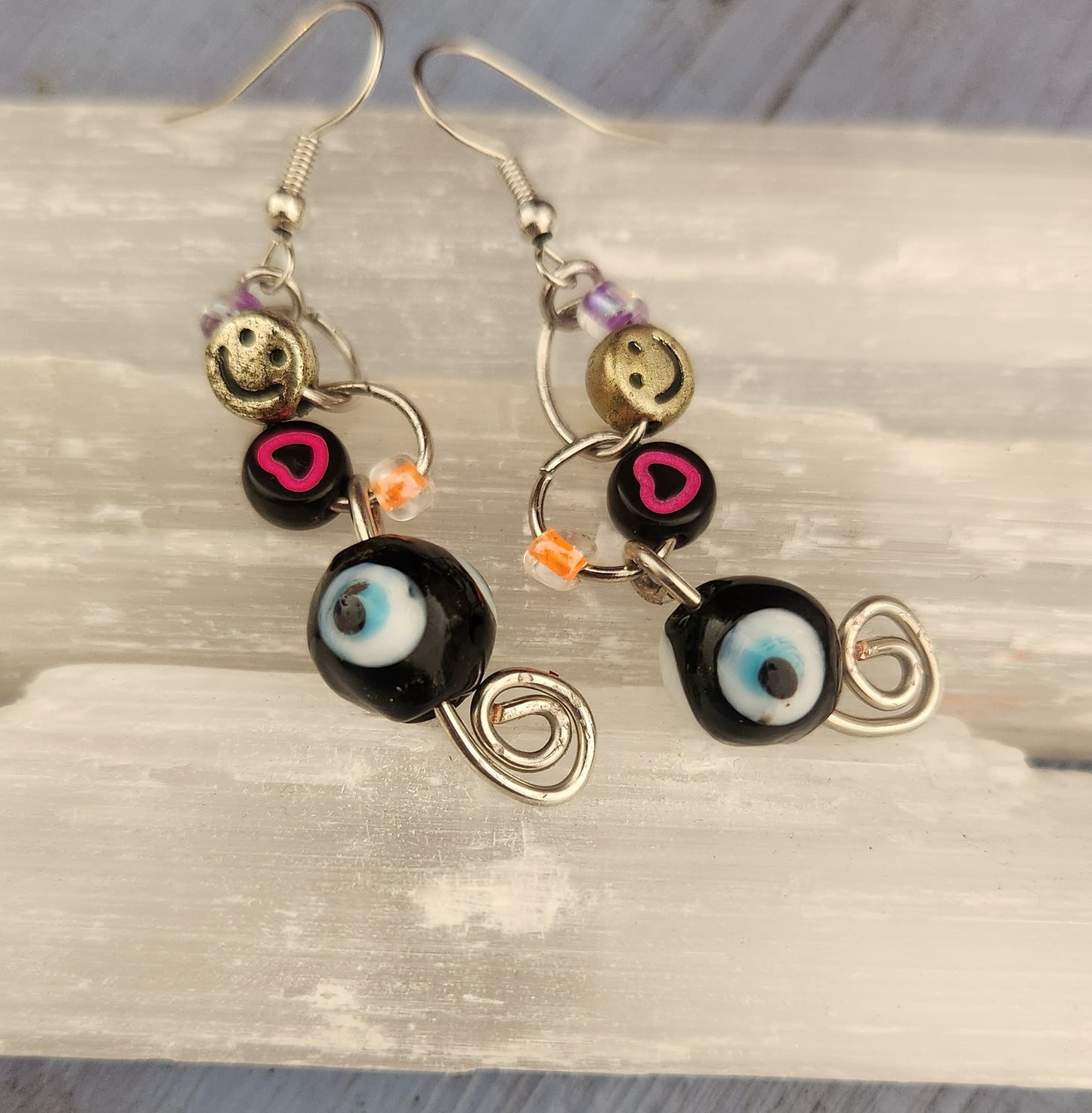 Evil Eye Charm Earrings