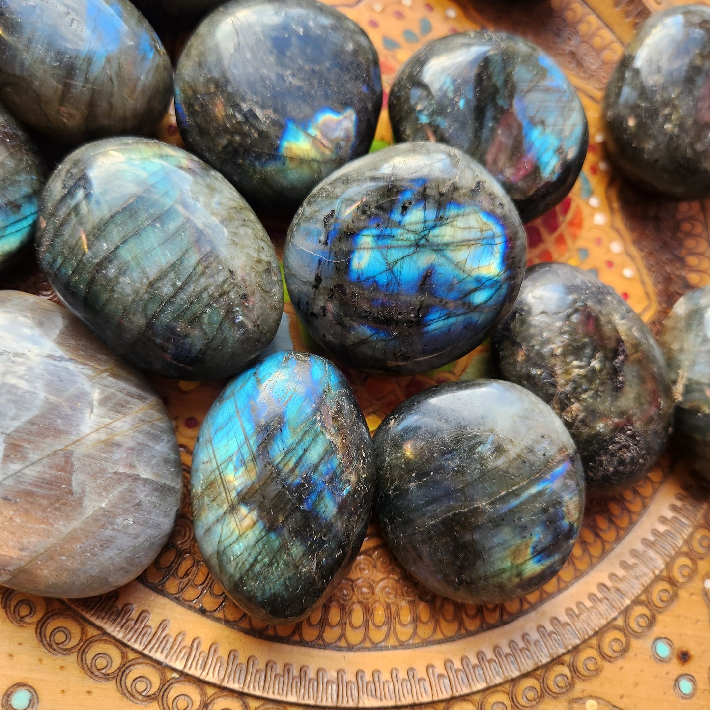 Labradorite Palm Stone