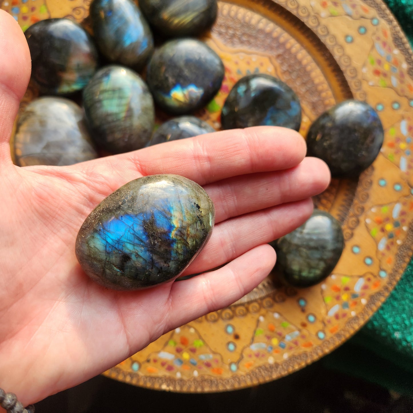 Labradorite Palm Stone