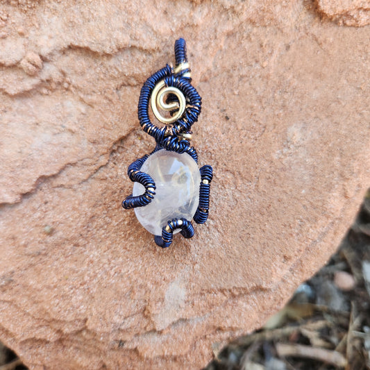 Blue Rose Quartz Pendant