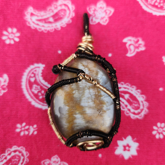 Black Moonstone Pendant