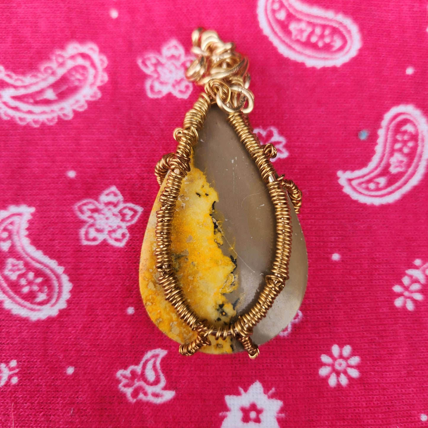 Bumblebee Jasper Pendant